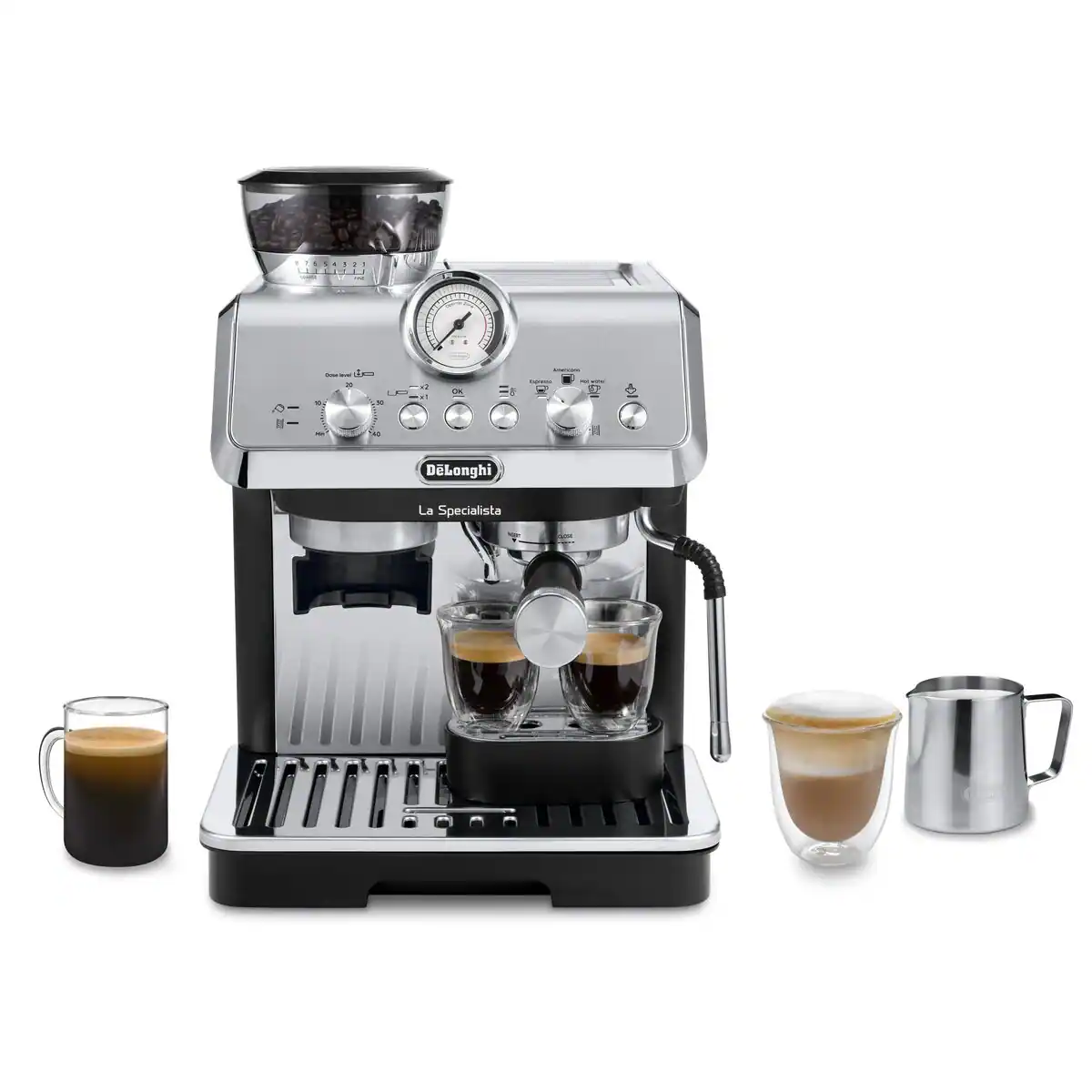 De'Longhi La Specialista Arte Métal Noir, vue 1. Photo officielle De'Longhi.